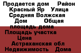 Продается дом. › Район ­ Красный Яр › Улица ­ Средняя Волжская › Дом ­ 34 › Общая площадь дома ­ 80 › Площадь участка ­ 100 › Цена ­ 1 800 000 - Астраханская обл. Недвижимость » Дома, коттеджи, дачи продажа   . Астраханская обл.